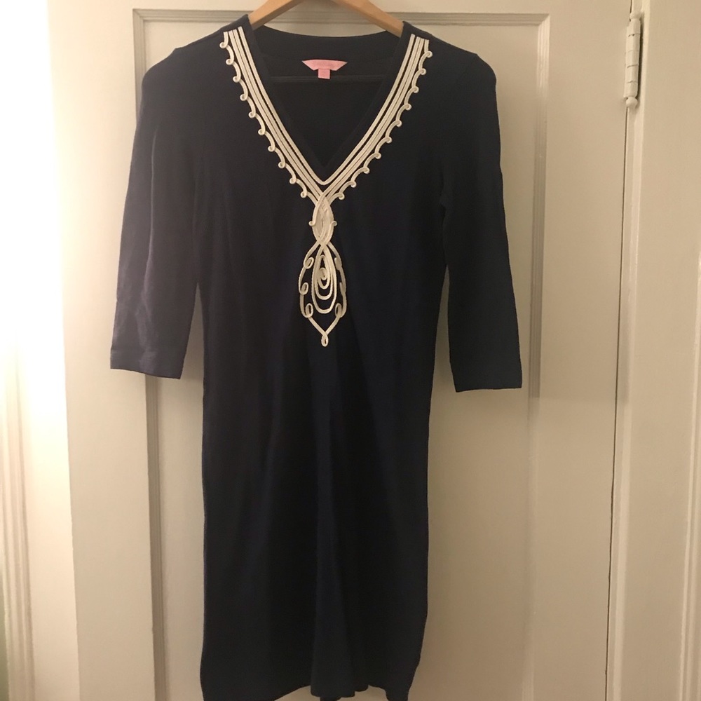 XS Navy and White Lilly Pulitzer Dress